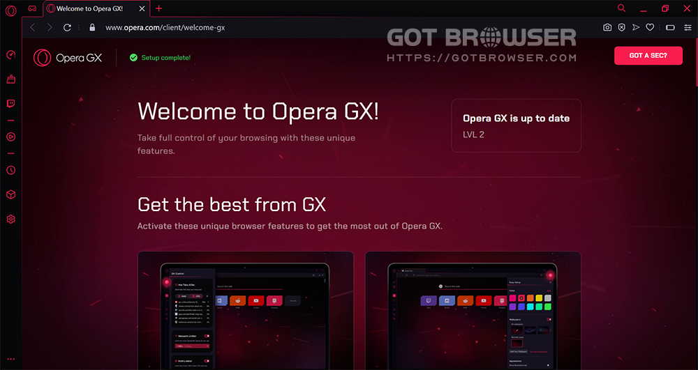 Opera GX 2023 for Windows